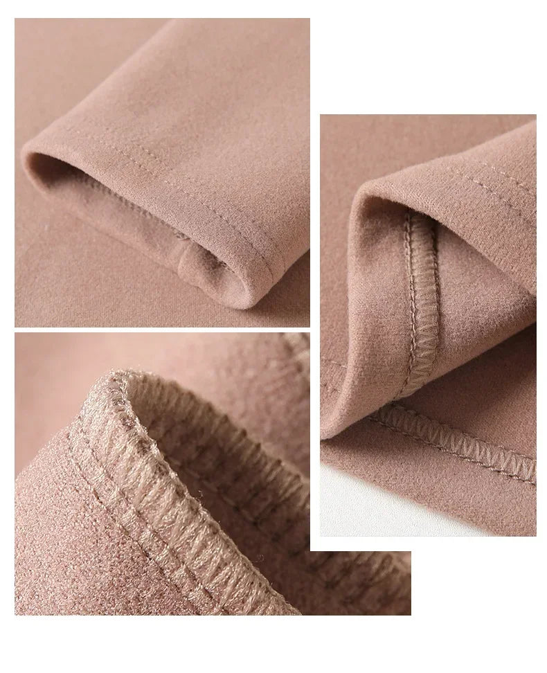 Soft Velvet Turtleneck Long Sleeve – Korean Style