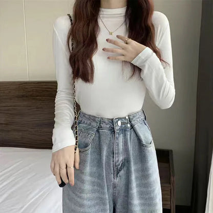 Slim Turtleneck Top – Korean Inspired