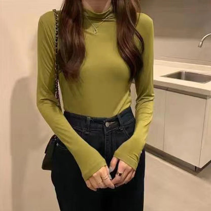 Slim Turtleneck Top – Korean Inspired
